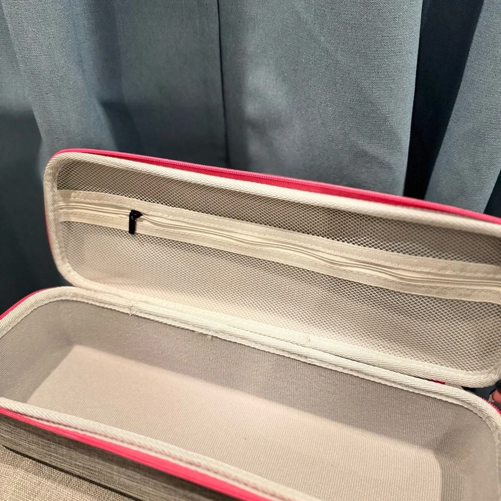 Gray and Pink hair equipment Organizer Case